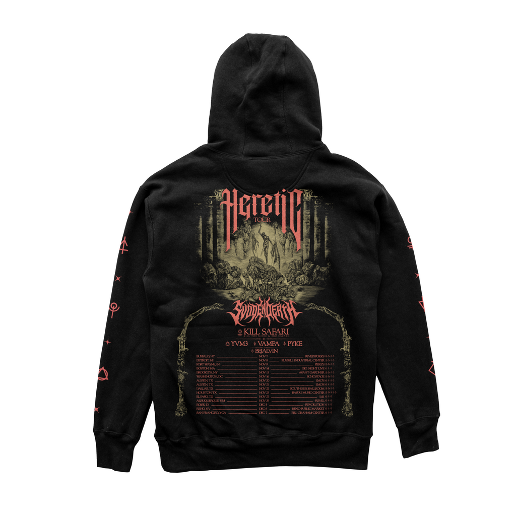 HERETIC TOUR FLYER HOODIE