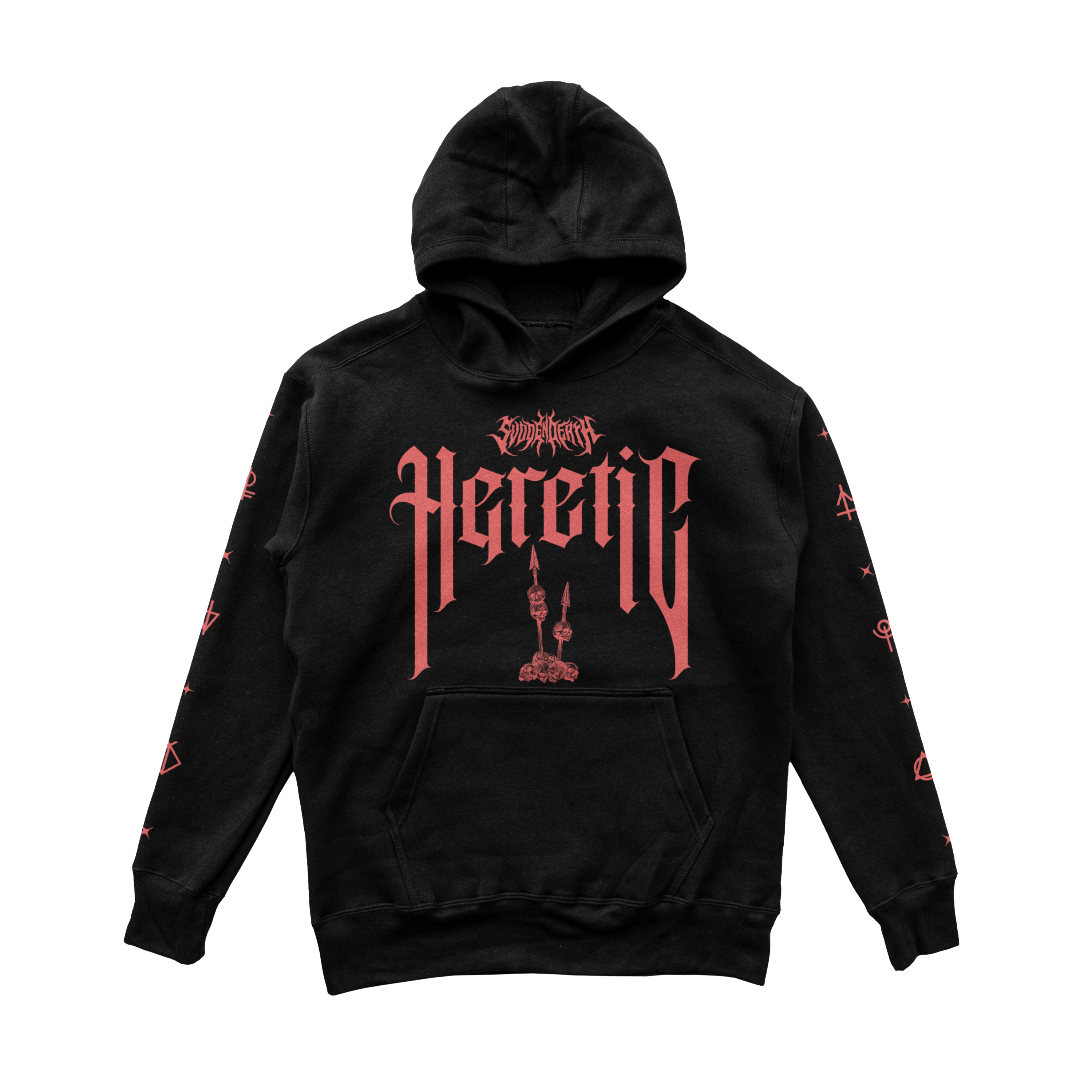 HERETIC TOUR FLYER HOODIE | SVDDEN DEATH
