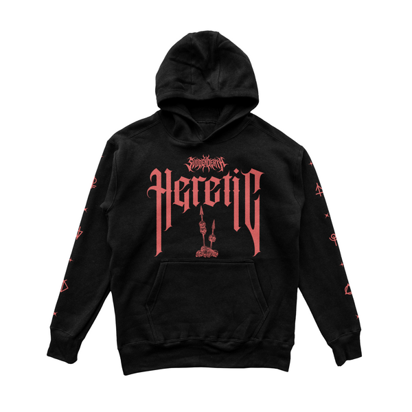 HERETIC TOUR FLYER HOODIE | SVDDEN DEATH